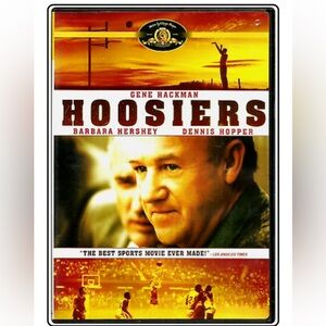 DVD “Hoosiers" Gene Hackman, Barbara Hershey, Dennis Hopper (1986) PG New Sealed
